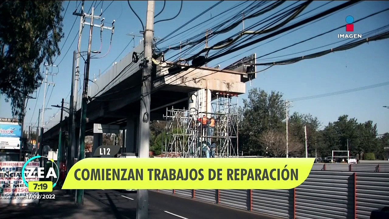 Línea 12: Comenzaron los trabajos de reconstrucción en el tramo elevado