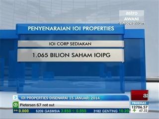 IOI Properties disenarai 15 Januari 2014