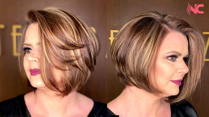 Perfetta trasformazione dei capelli corti alla moda