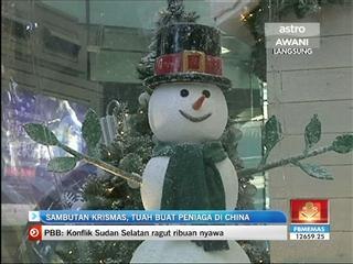Sambutan Krismas beri tuah buat peniaga China