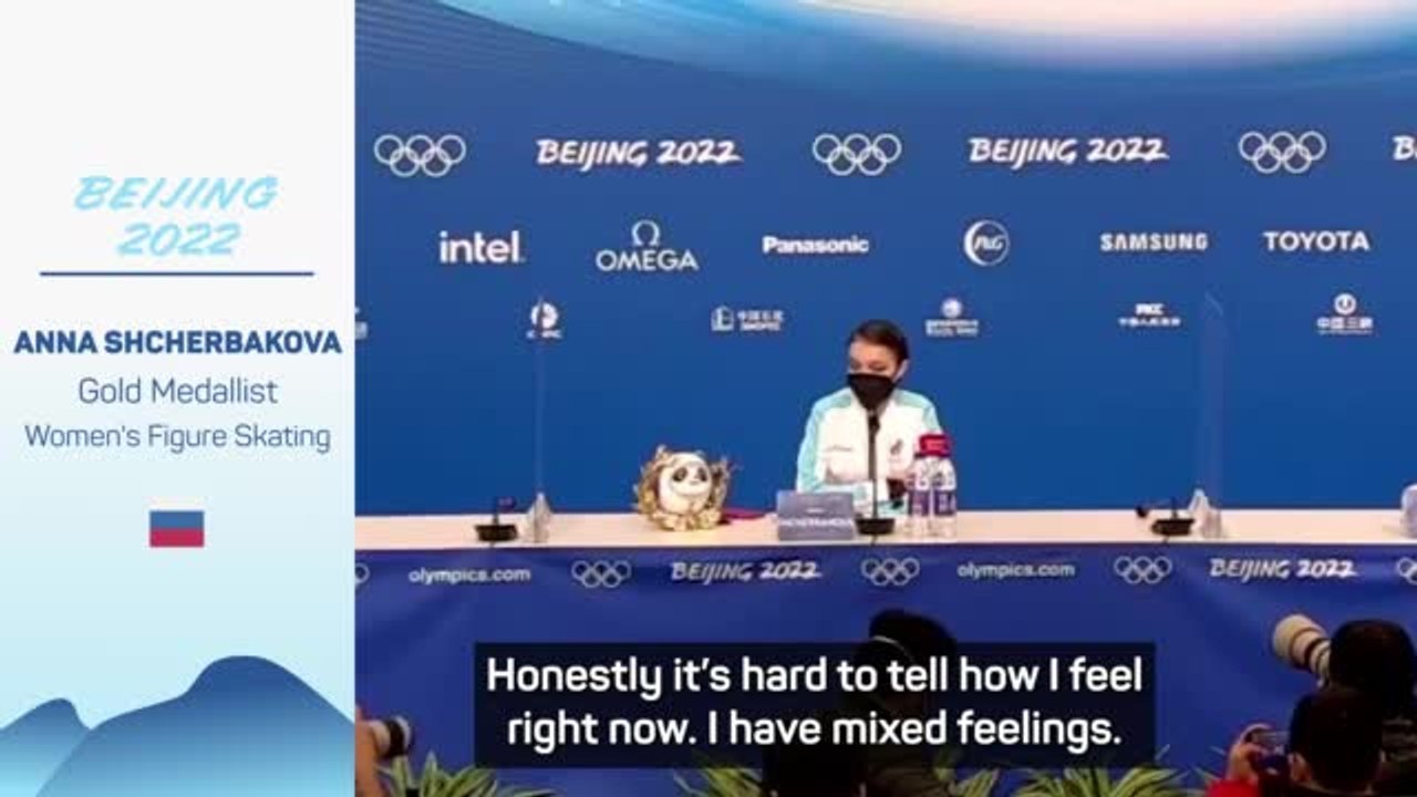 Gold medallist Shcherbakova feels 'emptiness inside' after Valieva fall