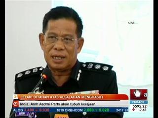 Lelaki ditahan atas kesalahan menghasut