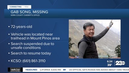 Search is on for missing hiker Gab Song