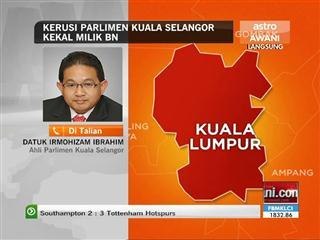 Kerusi Parlimen Kuala Selangor kekal milik BN