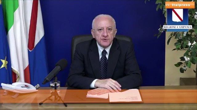 Coronavirus, De Luca “Campania in zona rossa, era prevedibile”