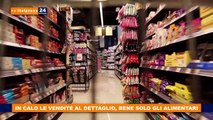 In calo le vendite al dettaglio, bene solo gli alimentari