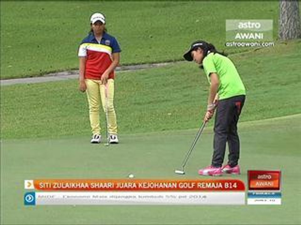Siti Zulaikhaa juara Kejohanan Golf Remaja B14