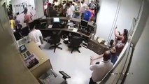 Vídeo mostra briga generalizada antes de audiência sobre passaporte da vacina em Blumenau