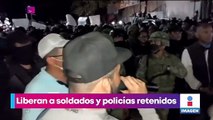 Liberan a soldados y policías retenidos en Quechultenango, Guerrero