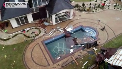 Cinq morts dans de violentes tempêtes en Europe, lourds dégâts en Pologne