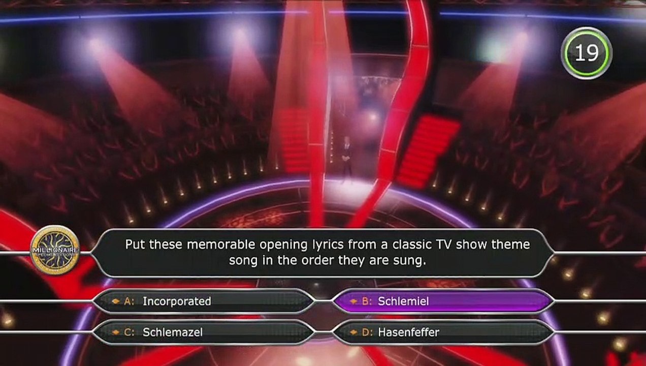 I Don't Become A Millionaire (Who Wants To Be A Millionaire)