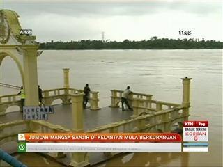 Jumlah mangsa banjir di kelantan mula berkurangan