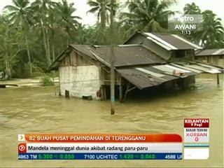 82 pusat pemindahan di Terengganu