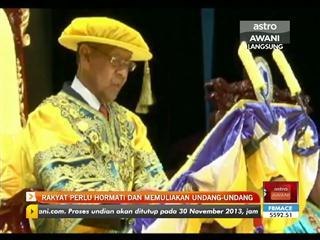 Rakyat perlu hormati dan memuliakan undang-undang