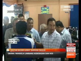 Sultan Mizan lawat mangsa banjir