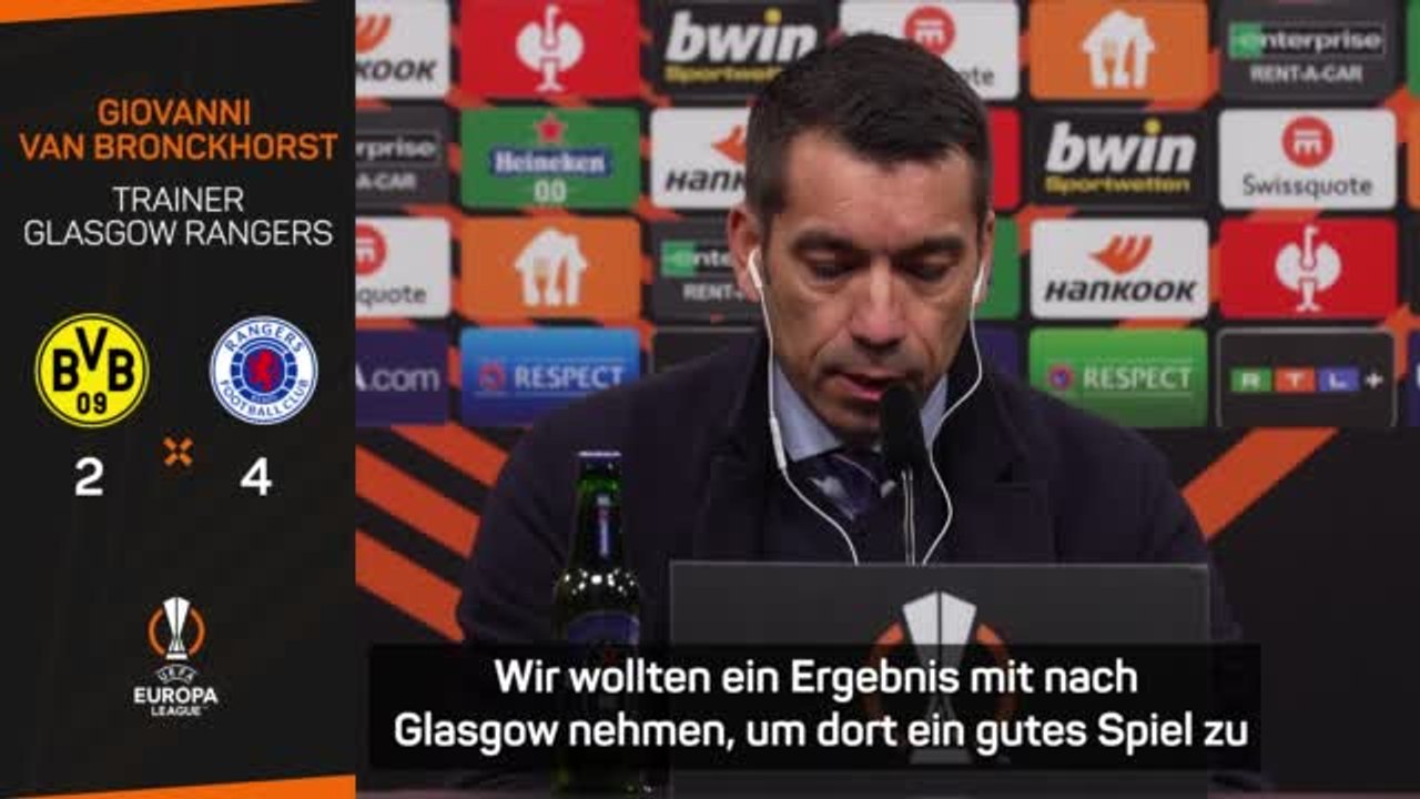 Van Bronckhorst: 'Viele Spiele von Dortmund gesehen'