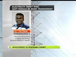 Development of renewable energy