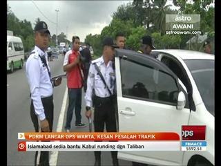 PDRM lancar Ops Warta, kesan pesalah trafik