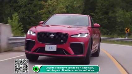 Jaguar lança nova versão do F Pace SVR, que chega ao Brasil com várias melhorias