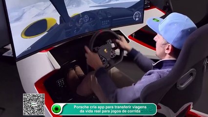 Porsche cria app para transferir viagens da vida real para jogos de corrida