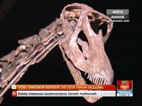 Fosil dinosaur berusia 150 juta tahun dilelong