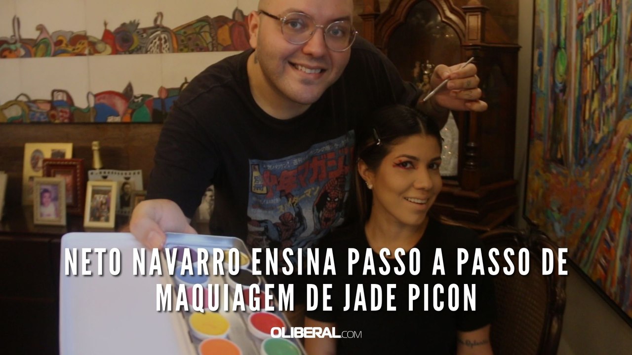 Neto Navarro ensina passo a passo de maquiagem de Jade Picon