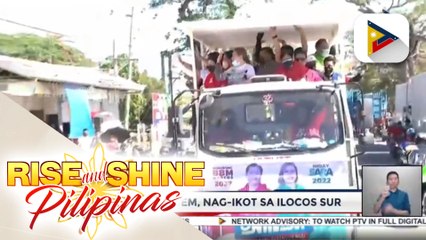 BBM-Sara tandem, nag-ikot sa Ilocos Sur; Mayor Sara, iginiit na UNITEAM ang mag-aanunsyo kung kasali na ba si Robin Padilla sa kanilang senatorial slate
