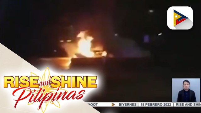 3 miyembro ng Philippine Air Force, patay matapos bumangga sa concrete barrier ang sinasakyang kotse at magliyab