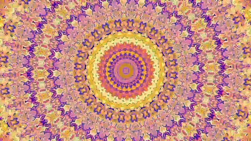 Colorful Funky Groovy Trippy Mandala Animation (epilepsy warning)