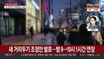 신규확진 11만명 육박…영업시간 1시간 연장·6인 유지