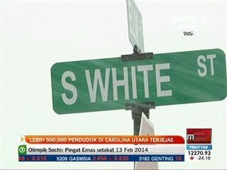 Lebih 500,000 penduduk di Carolina Utara terjejas