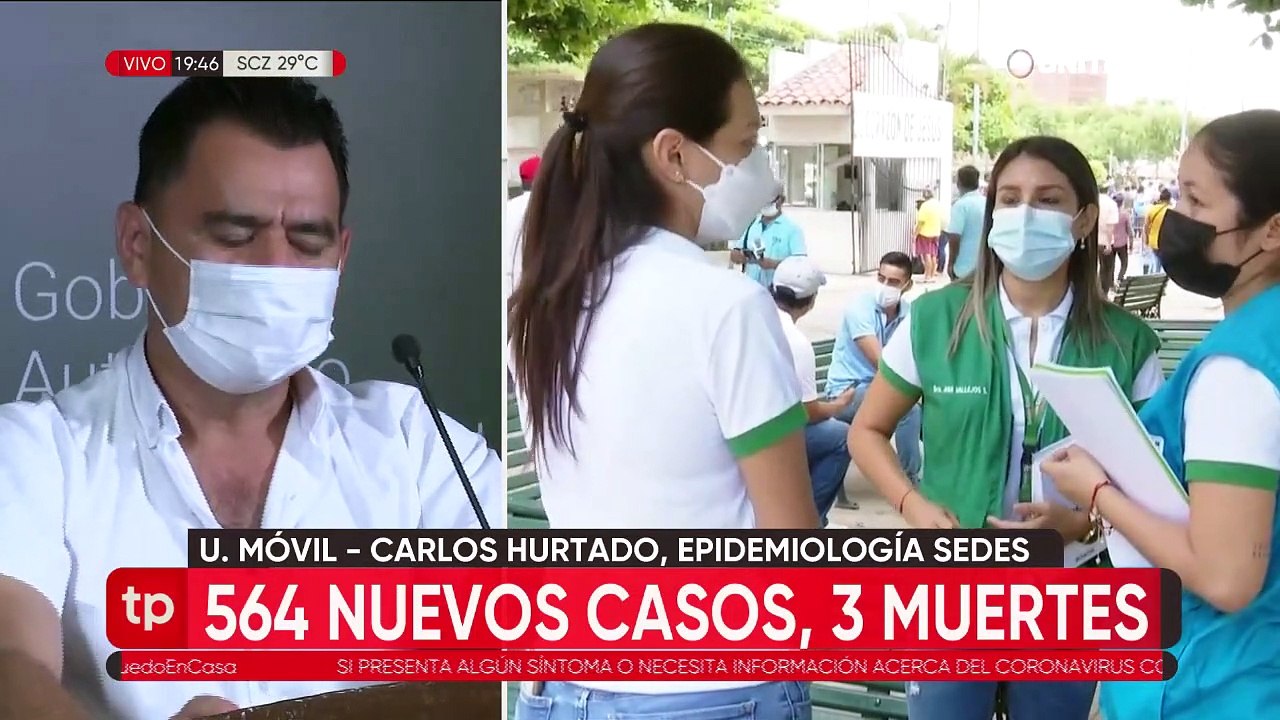 Santa Cruz continúa con descenso activo de casos, este jueves registró 564 nuevos positivos