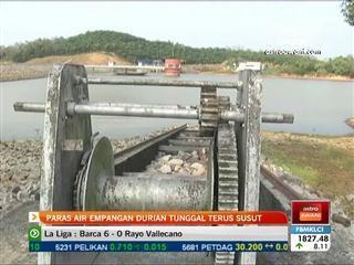 Paras air empangan Durian Tunggal, Melaka terus susut