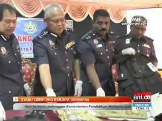 Syabu lebih 3kg berjaya dirampas