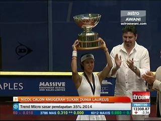 Nicol calon Anugerah Sukan Dunia Laureus