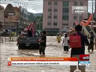 Mangsa di pusat pemindahan banjir di Sabah berkurangan