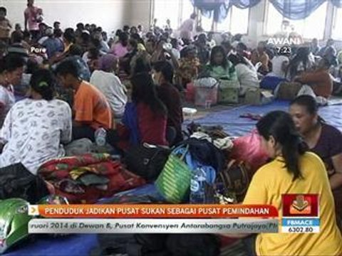 Penduduk jadikan pusat sukan sebagai pusat pemindahan
