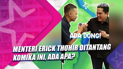Menteri Erick Thohir Ditantang Komika Ini, Ada Apa?
