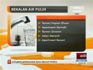 Bekalan air mula pulih, catuan bermula