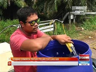 Penduduk minta SYABAS patuhi jadual catuan air