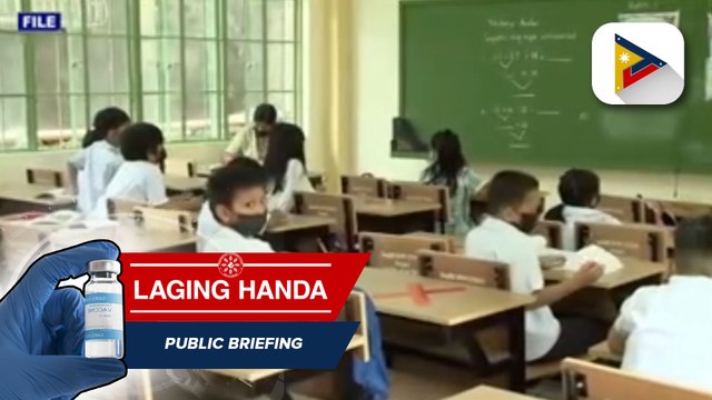 Pagbabalik ng face-to-face classes dahil sa pagbaba ng mga kaso ng nagpopositibo, pinaghahandaan na