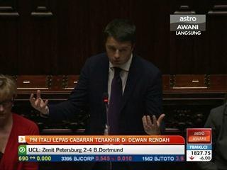 PM Itali lepas cabaran terakhir di dewan rendah