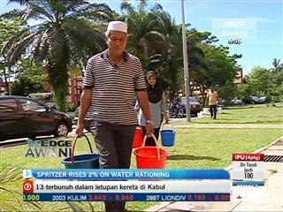 Spritzer rises 2% on water rationing