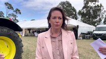 Attorney General Jaclyn Symes speaks at the  historic handover ceremony between Dja Dja Wurrung and the state government | Feb 2022 | Bendigo Advertiser