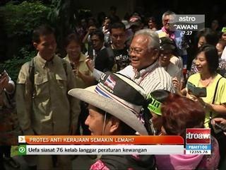 Protes anti-kerajaan semakin lemah?