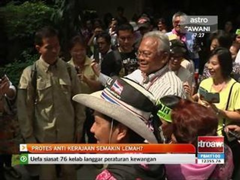 Protes anti-kerajaan semakin lemah?