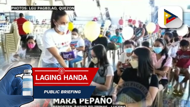 50 kabataang edad 5-11 sa Pagbilao, Quezon, nabakunahan na ng COVID-19 vaccine