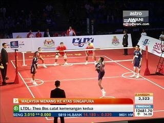 Sepak Takraw Siri Super : Malaysia tewaskan Singapura