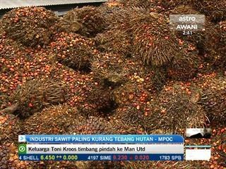 Industri sawit paling kurang tebang hutan - MPOC