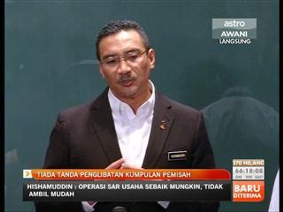 Tiada tanda penglibatan kumpulan pemisah